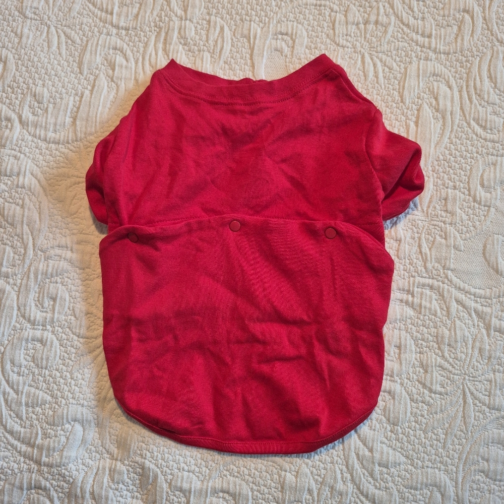 Pajamagram red size Medium jersey pajama shirt EUC